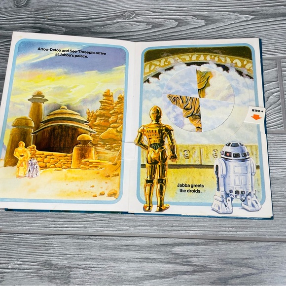STAR WARS Return of the Jedi Pop-Up 1983 Children's Hardcover SciFi Classic Book - Picture 5 of 13